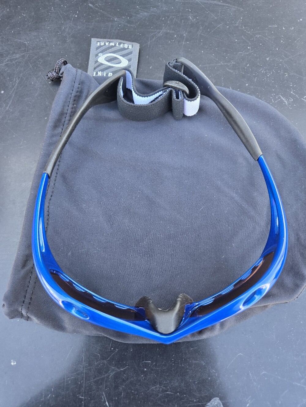 OAKLEY PRO RACING WATER ELECTRIC BLUE/IRIDIUM VENTED SUNGLASSES - Picture 14 of 14